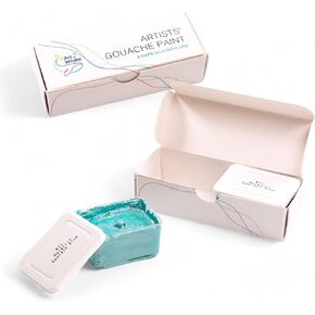 تعبئة Gouache Metallic Emerald Blue (50 مل/1.7 أوقية) | أصباغ مكثفة ، ملء ملون سهل (2 أجهزة كمبيوتر.)