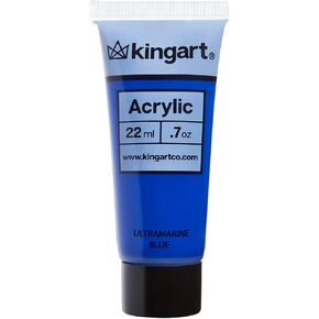 KINGART 503-105 PRO Artist Quality ULTRAMARINE BLUE Acrylic Paint, 120ml (4.06oz) Single Tube, Highly Pigmented, Ultramarine Blue