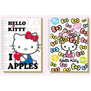 Bandal & Neoul Kitty's Rainbow Colors Goodcover Notebook مجموعة من 2-15 × 21 سم - مرخص رسميًا
