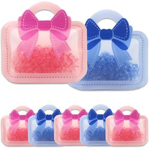 30 حزمة الرسوم المتحركة القوس قوس جيد الأطفال حقائب هدايا عيد ميلاد الفتيات مع مقبض كيس ختم ziplock رائحة التخزين التغليف القابلة للاستيلاء على المنزل للاستحمام الطفل فافيات الجنس الكشف عن الديكور الحزب in Kuwait