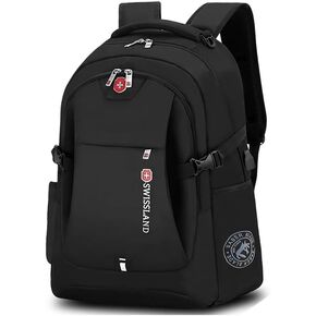 Nooya A471-N Travel Laptop Backpack, Multi-Compartment Design with Side Pockets,travel backpack,Laptop Backpack,backpack for men, Black