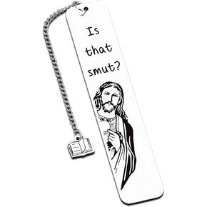 Reading Accessories is That Smutt Jesus Bookmark Jesus Gifts for Women Smut Bookmarks for Reading Christian Gifts for Women Cool Bookmarks Funny Peeking Jesus Merch Smutty Book Lovers Gifts
