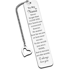 Nana Grandma Bookmark Gift Nana Birthday Gifts Stocking Stuffers for Grandma Mimi Gift for Grandma from Granddaughter Thanksgiving Valentines Mothers Day Gift for Women Grandmother
