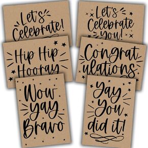 Hadley Designs Congral Cards with Occants - 24 Pack of Congrators Card Set ، بطاقات تهانينا مع الأظرف ، بطاقة التخرج بالجملة 2025 - موضوع ريفي