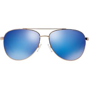 Michael Kors Woman Sunglasses Rose Gold Frame, Grey Rose Gradient Lenses, 59MM