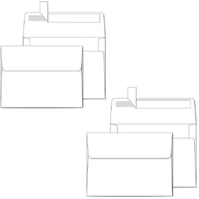 Ohuhu 250 A7 White Envelopes + 1000 A2 White Envelopes