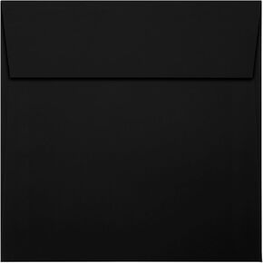 LUXPaper Square Invitation Envelopes | Peel & Press | 5 1/4" x 5 1/4" | Black Linen | 80lb. Text | 50 Qty