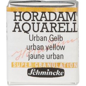 Schmincke - Horadam® Aquarell ، Super Drientulation ، 14 975 044 Galaxie Black ، 1/2 Pans ، ألوان محبب قوية جدًا ، أرقى ، ألوان مائية فائقة الحبيبات