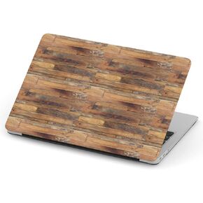[متوافق مع الإصدار القديم MacBook Pro 13 بوصة مع قرص مضغوط (طراز A1278 - سنة 2008-2012)] غطاء الحالة الصلب الكامل - خشب الأخشاب البني لوح
