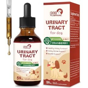 Urinary Tract for Dog Drops, Herbal Extract Blend Support Healthy Urinary Function, Kidney Stones Support & Bladder Support. 2oz