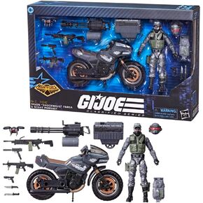 G.I. Joe Classified Series #127, Night Force Jason Shockwave Faria & Night Pursuit Cycle, 6" Action Figure, Exclusive