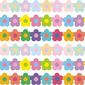 75Ft Boho Flower Summer Bulletin Board Borders, Pastel Bulletin Board Decorations Colorful Floral Spring Summer Decorations for Classroom Home Office Chalkboard Wall Door Decor Party Supplies