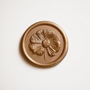 3D COSMOS FLOWER WAX SEAL SEAL - لدعوات الزفاف ، المظلات ، غلاف الهدايا ، العلامة التجارية ، المشروع الفني