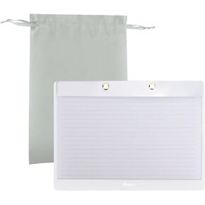 Buqoo المبطن مذكرة Pad Pad Notepad ، Clear Acrylic's Drafter's Tablet 8.9 × 6.5 في سطح المكتب للقيام بوسادة القائمة ، ملحقات مكتب لوحة الكمبيوتر اللوحي مع الحافظة الأكريليك فضفاضة وورق أبيض قابل لإعادة الملء