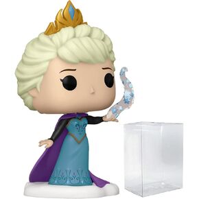 Pop Disney: Ultimate Princess - Elsa Funko Vinyl Figure (مجمعة مع حالة واقي الصناديق المتوافقة) ، متعدد الألوان ، 3.75 بوصة
