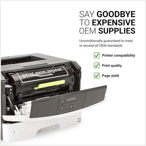 Print.Save.Repeat. Lexmark 501H 3-Pack High Yield Remanufactured Toner Cartridges for MS310, MS312, MS315, MS410, MS415, MS510, MS610 [15,000 Pages] in Saudi Arabia