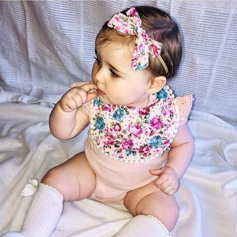 مرايل للفتيات الصغيرات من Esumun، مجموعة قماش تجشؤ قابلة للعكس للأطفال حديثي الولادة in Kuwait