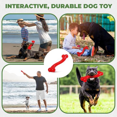 SPOT by Ethical Products - Play Strong - Trident Bone - Dog Toy for Aggressive Chewers Interactive Durable Dog Toy Red 6-Inch in Saudi Arabia