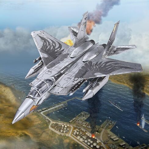 الألغاز المعدنية ثلاثية الأبعاد PieCOOL للبالغين ، B-1B Lancer Fighter Planes Planes Militar Metal Airplane Model Kit ، أفضل الهدايا لعيد الميلاد أيام السنة الجديدة in Kuwait