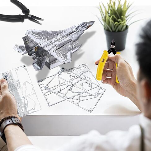 الألغاز المعدنية ثلاثية الأبعاد PieCOOL للبالغين ، B-1B Lancer Fighter Planes Planes Militar Metal Airplane Model Kit ، أفضل الهدايا لعيد الميلاد أيام السنة الجديدة in Kuwait