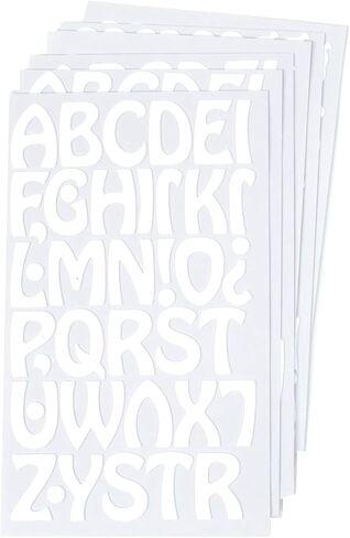 S.E.I 1 1/2-Inch Iron-on T-Shirt Letters, Cool Letter Bundle Flock Heat Transfers, White in Saudi Arabia