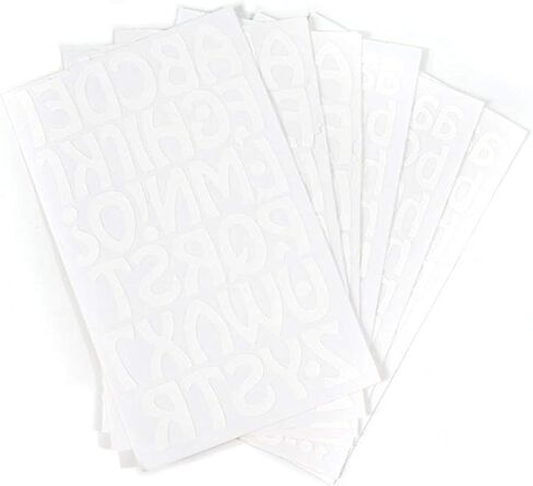 S.E.I 1 1/2-Inch Iron-on T-Shirt Letters, Cool Letter Bundle Flock Heat Transfers, White in Saudi Arabia