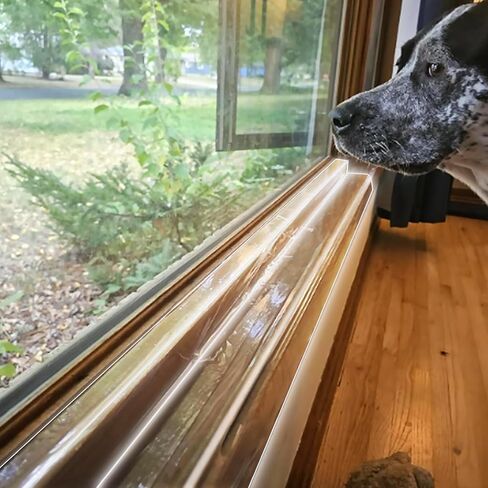 Window Sill Protector (4Inch x 16.5Ft) Cuttable Window Sill Protector,Door Protector from Dog Scratching, Protection from Dog and Cat Scratching, Chewing, Slobbering and Clawing on Window Sills in Saudi Arabia