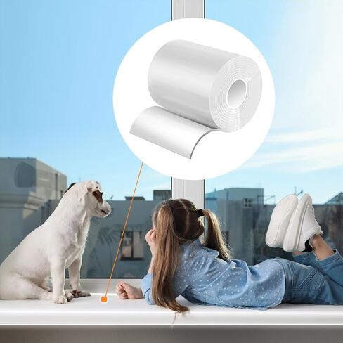Window Sill Protector (4Inch x 16.5Ft) Cuttable Window Sill Protector,Door Protector from Dog Scratching, Protection from Dog and Cat Scratching, Chewing, Slobbering and Clawing on Window Sills in Saudi Arabia