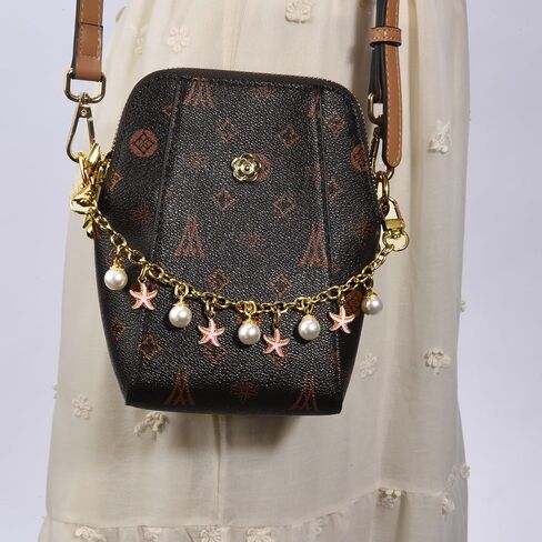 RISOMI Bag or Pocket Chain,Decorative Purse Handbag Chains Replacement Extension Chain Tote Shoulder Bags Belt Chain, Cute Trouser Chains for Waist Body Accessories for Girls and Womenn(Mix) in Saudi Arabia