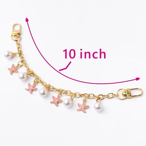 RISOMI Bag or Pocket Chain,Decorative Purse Handbag Chains Replacement Extension Chain Tote Shoulder Bags Belt Chain, Cute Trouser Chains for Waist Body Accessories for Girls and Womenn(Mix) in Saudi Arabia