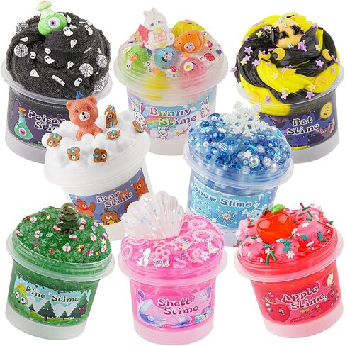 8 × 100 مل من القوام مجموعة الأبطال للأطفال ، حزمة مجموعة متنوعة من القوام المختلفة ، مع فاز الثلج ، الزبدة ، السحابة ، الوحل المقرمش ، حفلات حفلات الفتيات والفتيان ، لعبة عيد ميلاد عيد الفصح in Kuwait