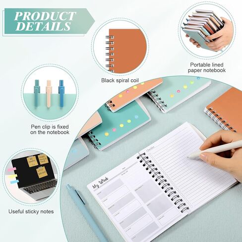 20 Set Employees Thank You Gifts Inspirational Weekly Planner Notebook with Sticky Note Ballpoint Pens Bulk Appreciation Gifts for Volunteer Secretary Assistant Coworker Team Staff Teacher in Kuwait