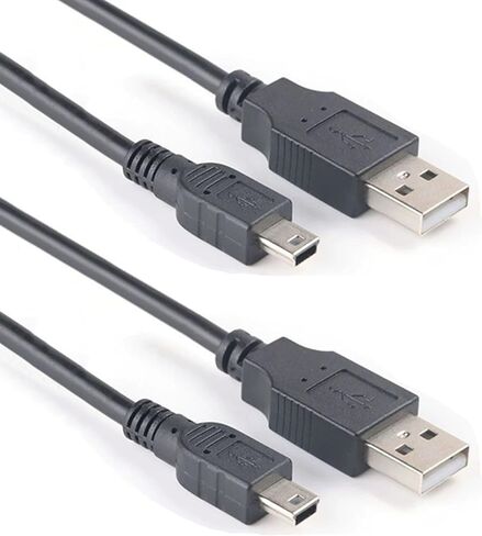 (2 Pack) Mini USB Charger and Data Cable for Texas Instruments Calculators TI-84 Plus CE Graphing Calculator, TI-Nspire CX/CX CAS, TI-84 Plus CE Color/C Silver, TI 89 Titanium (White) in Kuwait