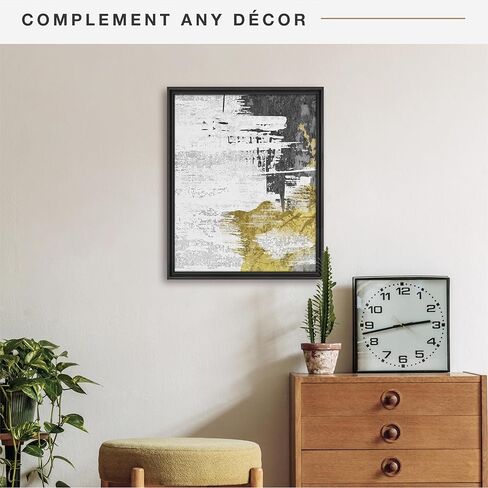 MCS 16 × 20 بوصة، لوحات قماشية جاهزة للتركيب، إطار أسود، 16 × 20 بوصة، in Kuwait