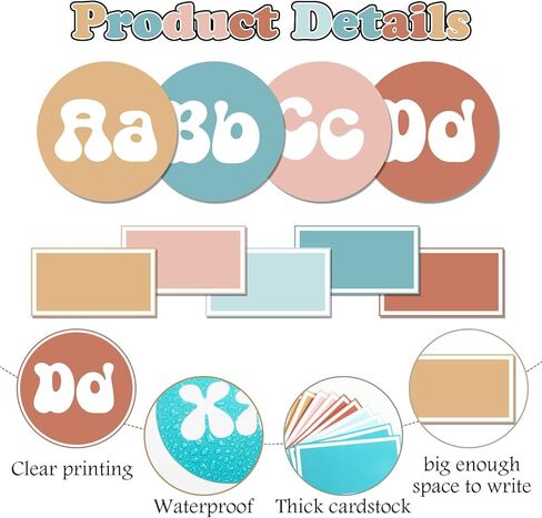 84Pcs Black & White Word Wall Bulletin Board Set,Colorful Letters Cards Alphabet Bulletin Board Cutouts,ABC Cutouts Alphabet Letters for Home Preschool Primary School Classroom Wall Decoration in Kuwait