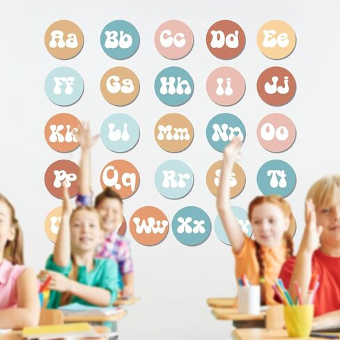 84Pcs Black & White Word Wall Bulletin Board Set,Colorful Letters Cards Alphabet Bulletin Board Cutouts,ABC Cutouts Alphabet Letters for Home Preschool Primary School Classroom Wall Decoration in Kuwait