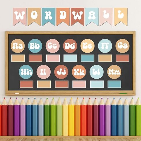 84Pcs Black & White Word Wall Bulletin Board Set,Colorful Letters Cards Alphabet Bulletin Board Cutouts,ABC Cutouts Alphabet Letters for Home Preschool Primary School Classroom Wall Decoration in Kuwait