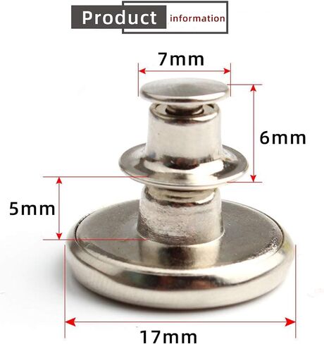 6Pcs Instant Buttons Adjustable Jean Button No Sew Metal Button Adds Or Reduces an Inch to Any Pants Waist in Seconds（Z056） in Saudi Arabia
