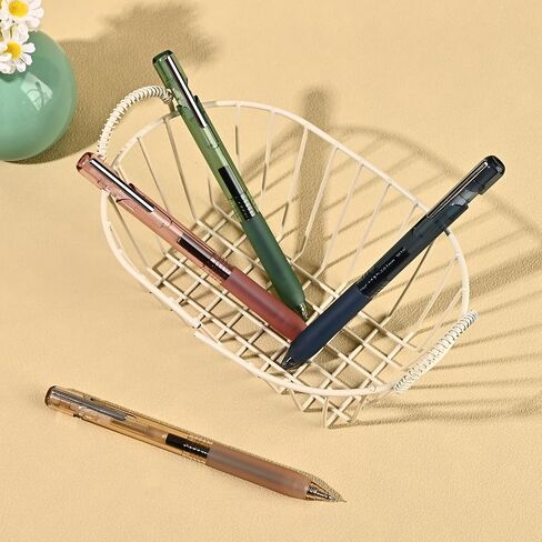 BAYTORY 8Pcs Gel Pens, 0.5mm Black Ink Pen Fine Point, Quick Dry Smooth Writing Gel Ink Pens No Bleed, Retractable Pens for Journaling Note Taking Sketching (Multicolor Pen Shafts) in Saudi Arabia