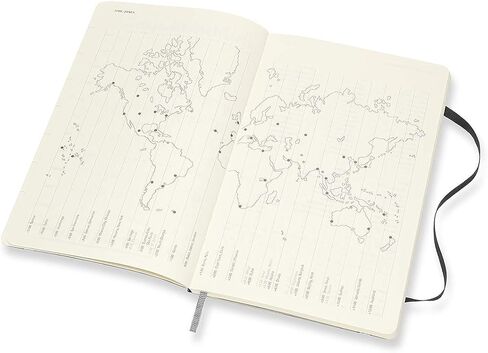 Moleskine 2022 Weekly Planner, 12M, Large, Black, Soft Cover (5 x 8.25) in Kuwait