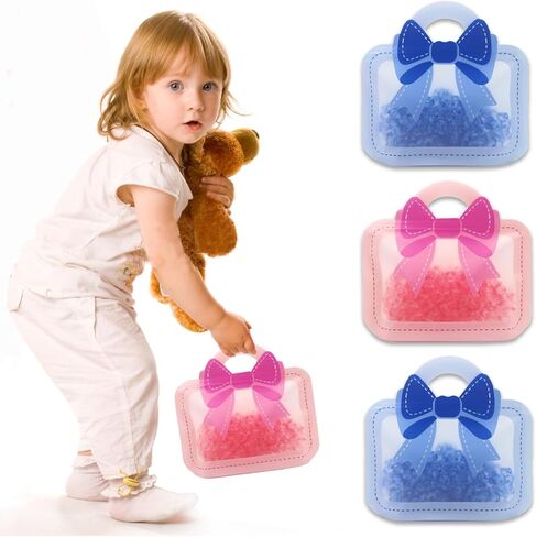 30 حزمة الرسوم المتحركة القوس قوس جيد الأطفال حقائب هدايا عيد ميلاد الفتيات مع مقبض كيس ختم ziplock رائحة التخزين التغليف القابلة للاستيلاء على المنزل للاستحمام الطفل فافيات الجنس الكشف عن الديكور الحزب in Kuwait