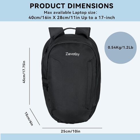 Zavothy Women's Women's Convertible Daypack حقيبة حمل كبيرة للنساء مع حقيبة ظهر للكلية المحمولة للرجال للرجال العمل على الظهر الحاسوبية تناسب 17 بوصة أسود in Kuwait