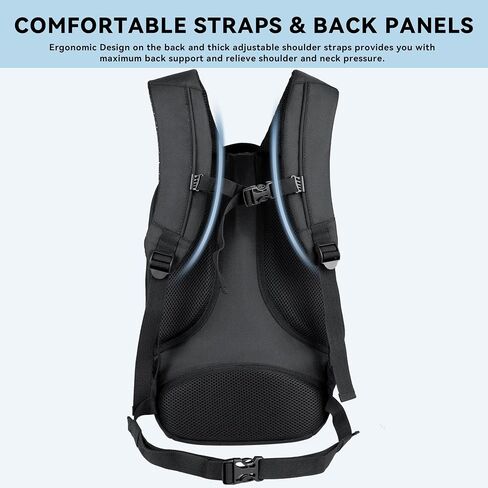 Zavothy Women's Women's Convertible Daypack حقيبة حمل كبيرة للنساء مع حقيبة ظهر للكلية المحمولة للرجال للرجال العمل على الظهر الحاسوبية تناسب 17 بوصة أسود in Kuwait