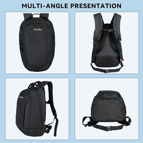 Zavothy Women's Women's Convertible Daypack حقيبة حمل كبيرة للنساء مع حقيبة ظهر للكلية المحمولة للرجال للرجال العمل على الظهر الحاسوبية تناسب 17 بوصة أسود in Kuwait