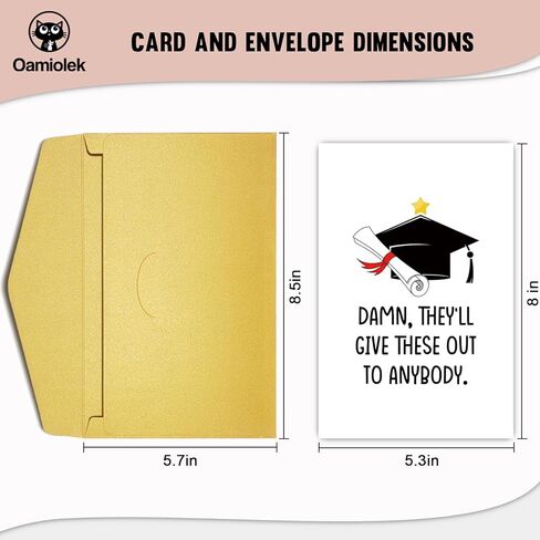 Funny Pun Cat Graduation Card for Men Women, Cute Congratulations Grad Cards for Cats Lover, High School College Grad Gifts from Cat in Saudi Arabia