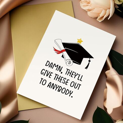 Funny Pun Cat Graduation Card for Men Women, Cute Congratulations Grad Cards for Cats Lover, High School College Grad Gifts from Cat in Saudi Arabia