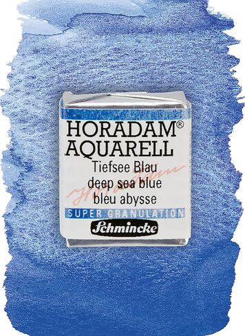 Schmincke - HORADAM® AQUARELL, Super Granulation, 14 975 044 Galaxie Black, 1/2 Pans, Very Strong granulating Colors, Finest, Super granulating Watercolors in Saudi Arabia