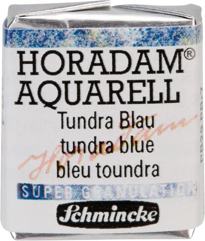 Schmincke - HORADAM® AQUARELL, Super Granulation, 14 975 044 Galaxie Black, 1/2 Pans, Very Strong granulating Colors, Finest, Super granulating Watercolors in Saudi Arabia