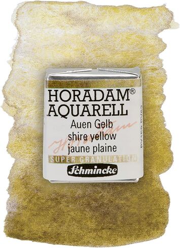 Schmincke - HORADAM® AQUARELL, Super Granulation, 14 975 044 Galaxie Black, 1/2 Pans, Very Strong granulating Colors, Finest, Super granulating Watercolors in Saudi Arabia