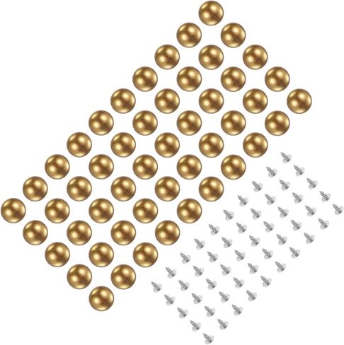 Kozelo 50 Set Pearl Rivet Studs Kit - [8mm x 5mm x 5mm] Pearl Rivets Faux Pearls Rivets Pink for DIY Decoration Crafts Use, ABS Material, Lattice Pattern in Saudi Arabia